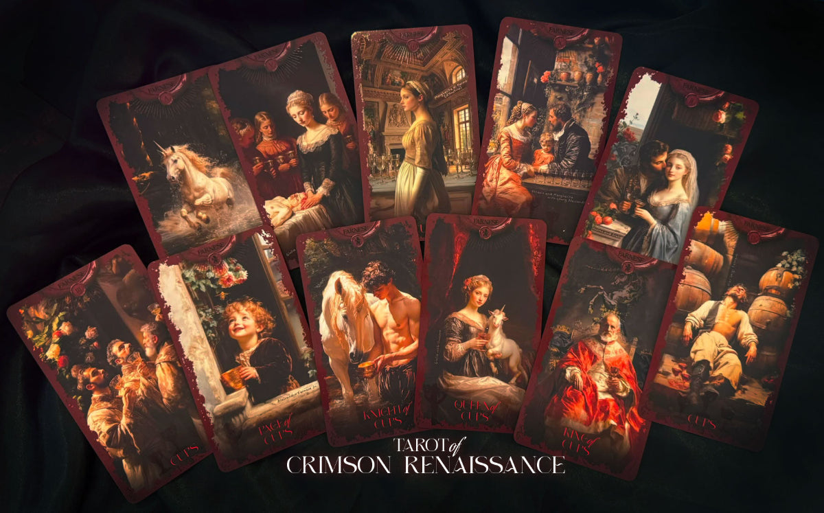 Set of tarot cards titled &